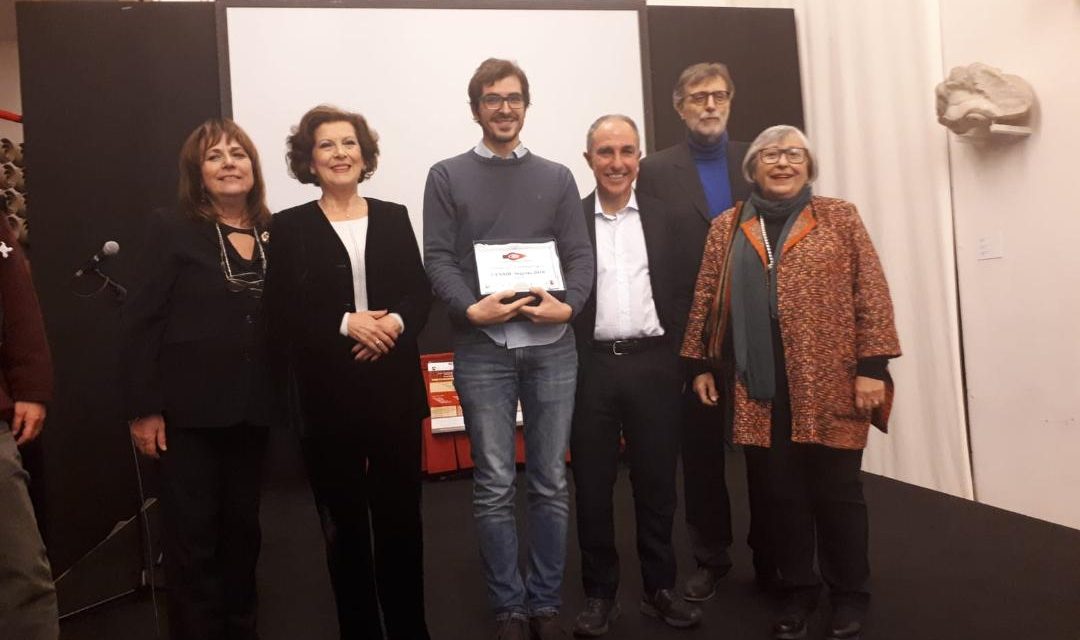 Assegnato a Christian Gallucci il Premio Cendic 2019, a Roma, al Teatro Argentina