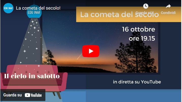 La cometa del secolo, in diretta il 16 ottobre