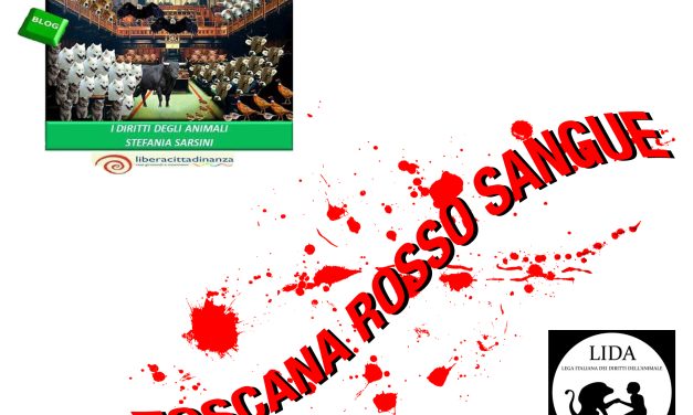 “Toscana rosso sangue”: protesta contro la legge regionale che permette l’uccisione di 750.000 ungulati