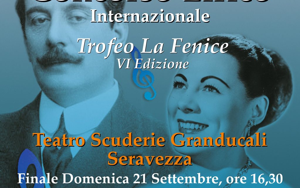 VOCI DA TUTTO IL MONDO IN VERSILIA PER IL CONCORSO LIRICO INTERNAZIONALE TROFEO LA FENICE