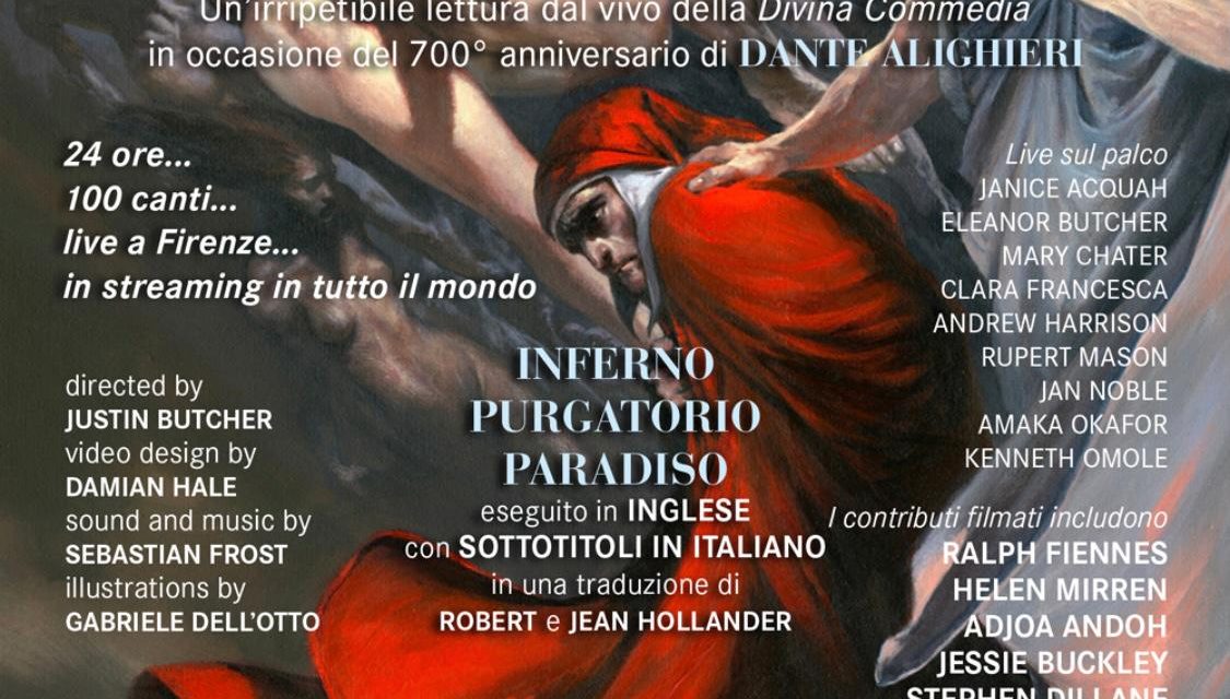“Speaking Dante” è la maratona dantesca di un cast stellare per la Comunità di Sant’Egidio di Firenze